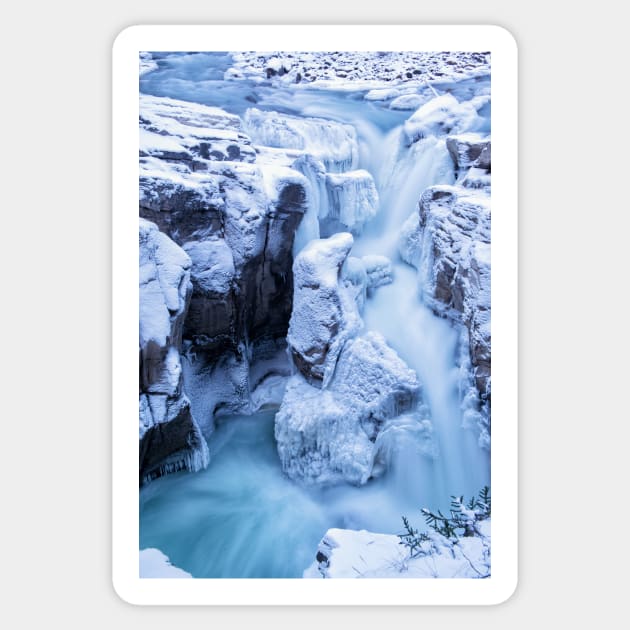 Blue Hour Waterfall Sticker by krepsher